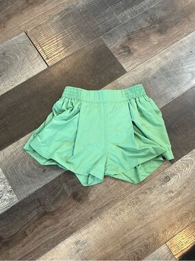 FP Movement by Free People Mint Green Layered Athletic Shorts